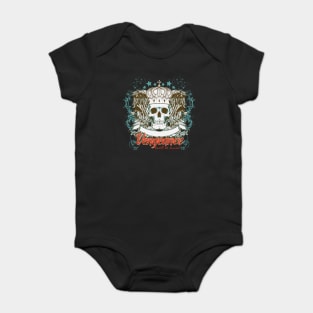 skull with crown Baby Bodysuit